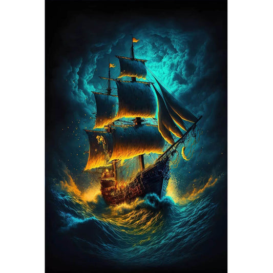 1000-Piece Premium Wooden Jigsaw Puzzle for Adults – Night Voyage | Artisan Crafted, Whimsical Shapes & Unique Designs, Best Relaxation Gift