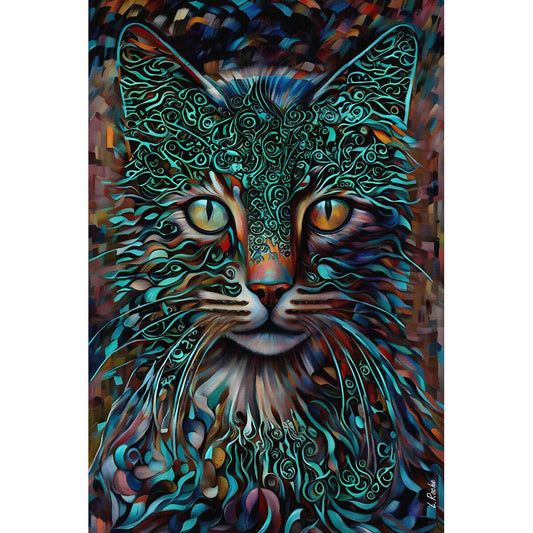 Wooden Jigsaw Puzzle 1000 Piece - Cat - Noizy