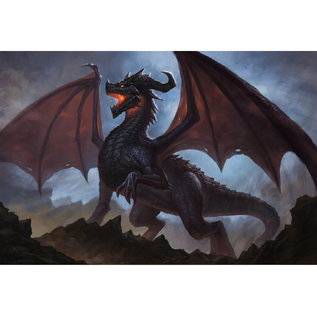 Wooden Jigsaw Puzzle 1000 Piece - Obsidian Drake