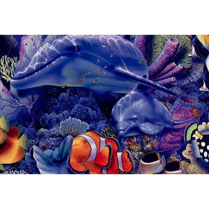 1000-Piece Premium Wooden Jigsaw Puzzle for Adults – Ocean Symphony | Artisan Crafted, Whimsical Shapes & Unique Designs, Best Relaxation Gift