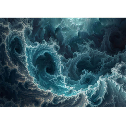 Wooden Jigsaw Puzzle 1000 Piece - Ocean Wave Fractal
