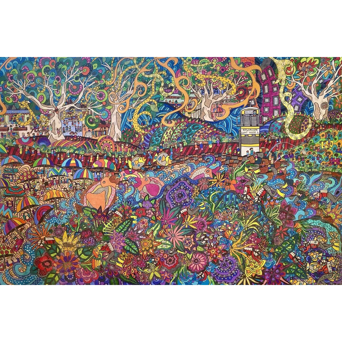 1000-Piece Premium Wooden Jigsaw Puzzle for Adults – Ocean travels | Artisan Crafted, Whimsical Shapes & Unique Designs, Best Relaxation Gift