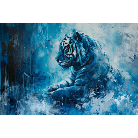 1000-Piece Premium Wooden Jigsaw Puzzle for Adults – Oil Painting—Tiger | Artisan Crafted, Whimsical Shapes & Unique Designs, Best Relaxation Gift