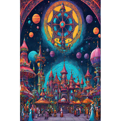 Wooden Jigsaw Puzzle 1000 Piece - Galaxy Amusement Park