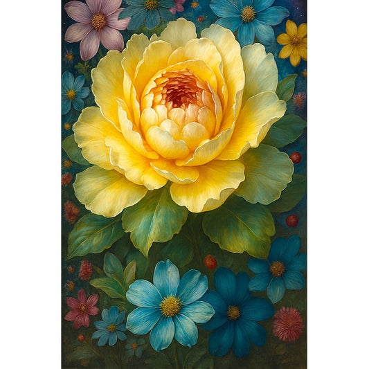 Wooden Jigsaw Puzzle 1000 Piece - Flowers in Full Bloom