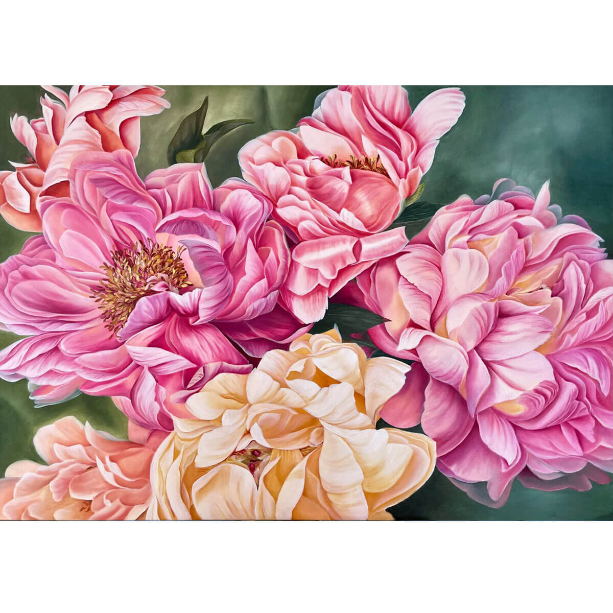 Wooden Jigsaw Puzzle 1000 Piece - Peonies