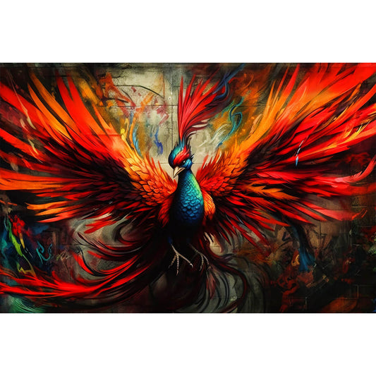 1000-Piece Premium Wooden Jigsaw Puzzle for Adults – Phoenix Rebirth | Artisan Crafted, Whimsical Shapes & Unique Designs, Best Relaxation Gift