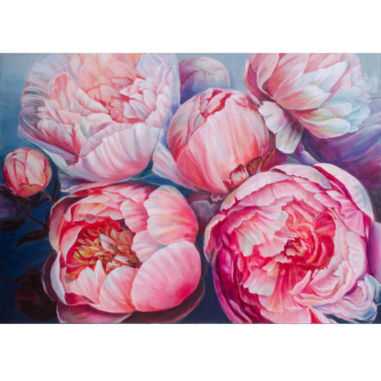 Wooden Jigsaw Puzzle 1000 Piece - Pink Peony Flower