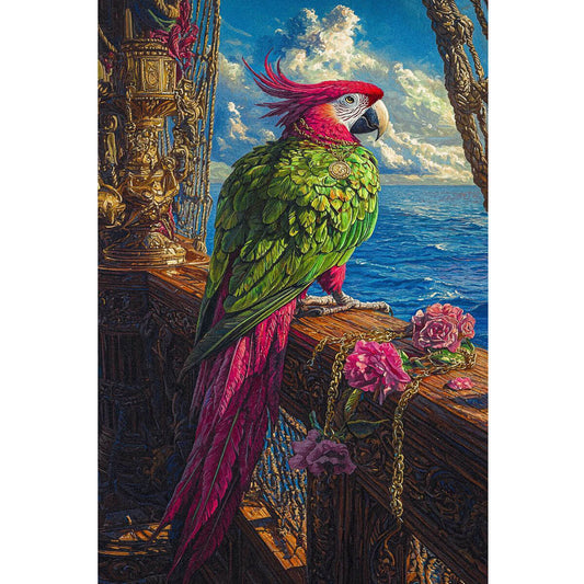 Wooden Jigsaw Puzzle 1000 Piece - Pirate Parrot