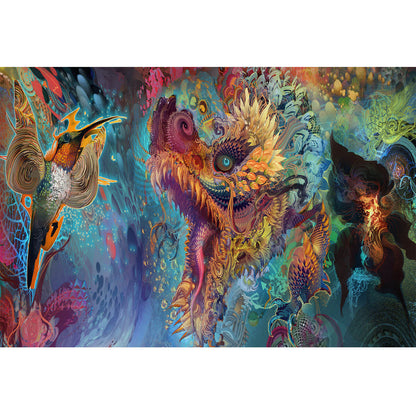 Wooden Jigsaw Puzzle 1000 Piece - Prism Wyrm