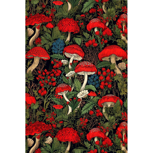 1000-Piece Premium Wooden Jigsaw Puzzle for Adults – Red Mushroom | Artisan Crafted, Whimsical Shapes & Unique Designs, Best Relaxation Gift
