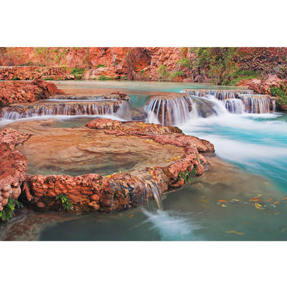 1000-Piece Premium Wooden Jigsaw Puzzle for Adults – Red Rock Water Pools | Artisan Crafted, Whimsical Shapes & Unique Designs, Best Relaxation Gift