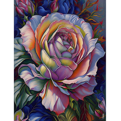 Wooden Jigsaw Puzzle 1000-Piece for Adults – Relaxing Gift Idea & Elegant Home Décor Artwork with Full-Size Poster, Premium Stress Relief Activity - Rosa de Marzo - Artisan Puzzles