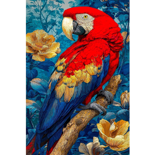 Scarlet Macaw wooden jigsaw puzzle 1000 piece