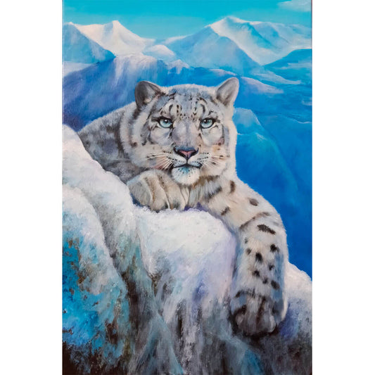 Wooden Jigsaw Puzzle 1000 Piece - Snow Leopard Serenity