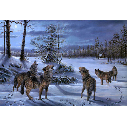 Wooden Jigsaw Puzzle 1000 Piece - Snow Wolves