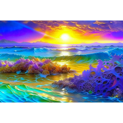 1000-Piece Premium Wooden Jigsaw Puzzle for Adults – Solwave | Artisan Crafted, Whimsical Shapes & Unique Designs, Best Relaxation Gift