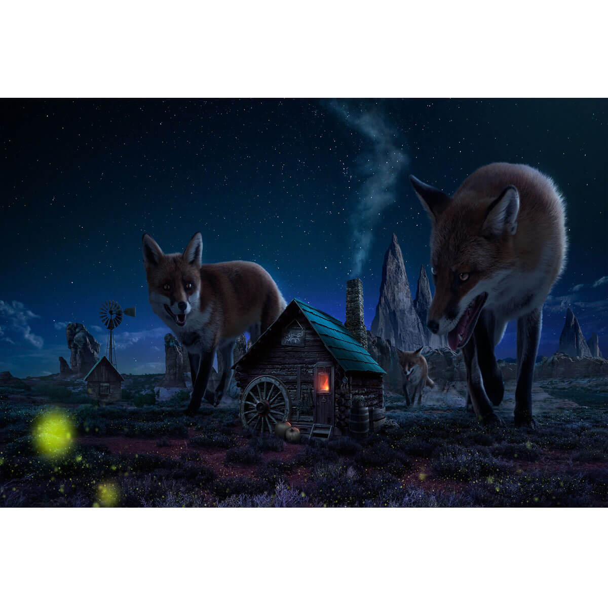 Wooden Jigsaw Puzzle 1000 Piece - Starry Fox