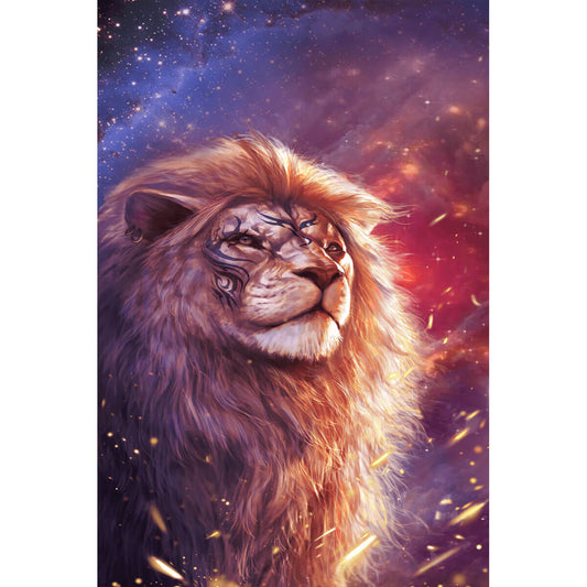 1000-Piece Premium Wooden Jigsaw Puzzle for Adults – Starry Lion | Artisan Crafted, Whimsical Shapes & Unique Designs, Best Relaxation Gift