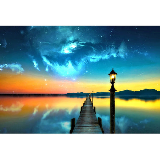 Wooden Jigsaw Puzzle 1000 Piece - Starry Pier