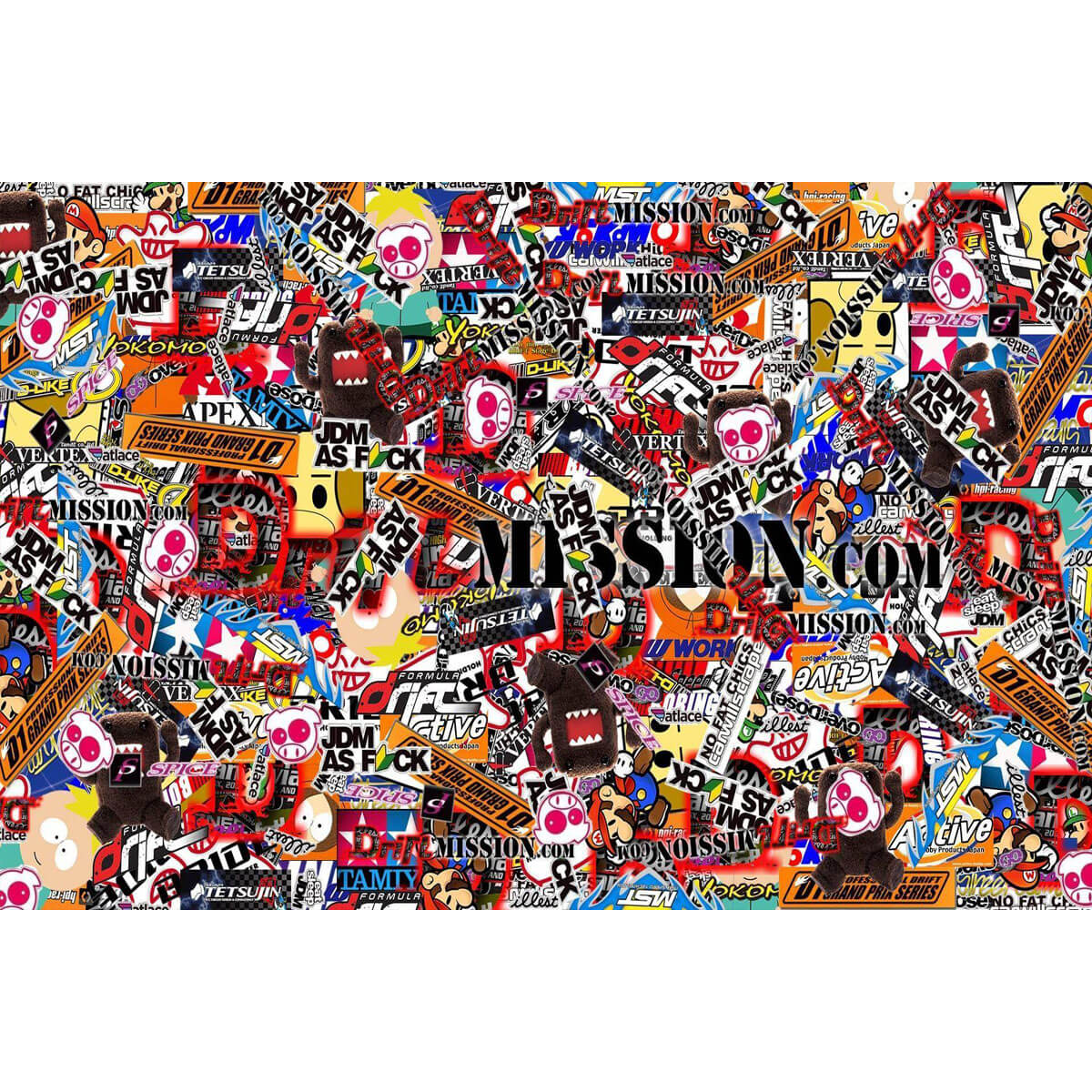 1000-Piece Premium Wooden Jigsaw Puzzle for Adults – Sticker Explosion | Artisan Crafted, Whimsical Shapes & Unique Designs, Best Relaxation Gift