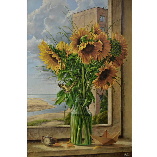 Wooden Jigsaw Puzzle 1000 Piece - Sunflowers