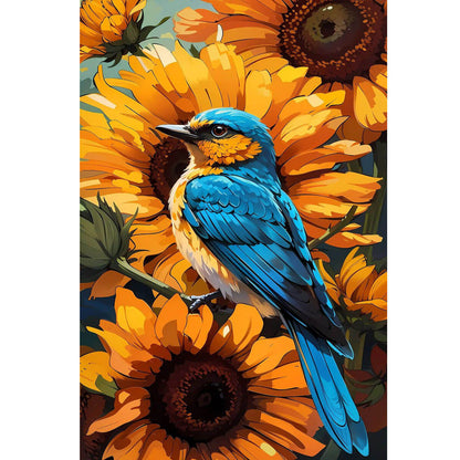 Wooden Jigsaw Puzzle 1000 Piece - Sunflowers and Birds