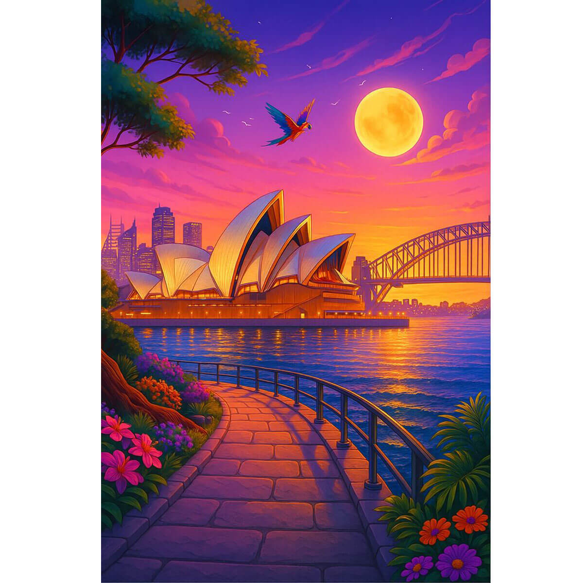 Wooden Jigsaw Puzzle 1000 Piece - Sydney Opera House