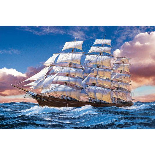 1000-Piece Premium Wooden Jigsaw Puzzle for Adults – Tall Sailing Ship | Artisan Crafted, Whimsical Shapes & Unique Designs, Best Relaxation Gift