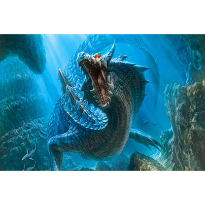 1000-Piece Premium Wooden Jigsaw Puzzle for Adults – The Abyssal Sea Dragon | Artisan Crafted, Whimsical Shapes & Unique Designs, Best Relaxation Gift