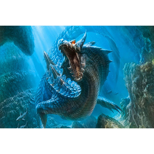 1000-Piece Premium Wooden Jigsaw Puzzle for Adults – The Abyssal Sea Dragon | Artisan Crafted, Whimsical Shapes & Unique Designs, Best Relaxation Gift