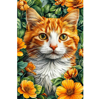 Wooden Jigsaw Puzzle 1000 Piece - The Cat Among the Flowers
