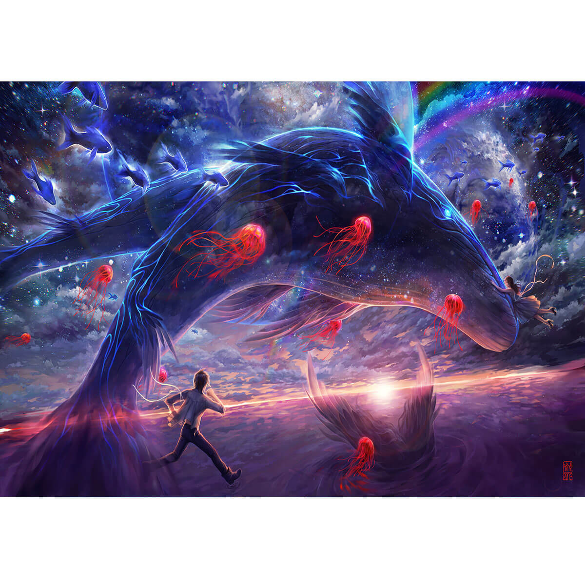 Wooden Jigsaw Puzzle 1000 Piece - The Celestial Whale