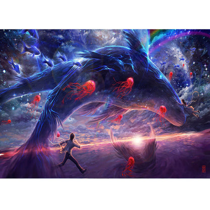 Wooden Jigsaw Puzzle 1000 Piece - The Celestial Whale