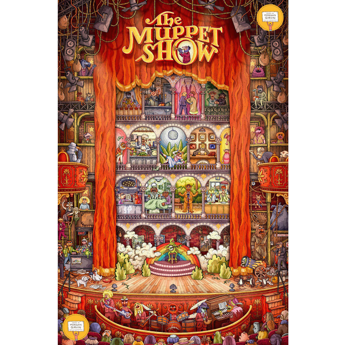 Wooden Jigsaw Puzzle 1000 Piece - The Muppet Show Stage