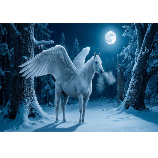1000-Piece Premium Wooden Jigsaw Puzzle for Adults – The White Pegasus | Artisan Crafted, Whimsical Shapes & Unique Designs, Best Relaxation Gift