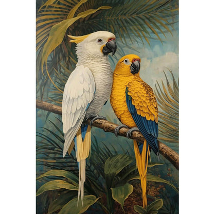 Wooden Jigsaw Puzzle 1000 Piece - Tropical Parrot Pair