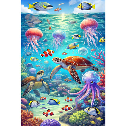 Wooden Jigsaw Puzzle 1000 Piece - Tropical Underwater Paradise