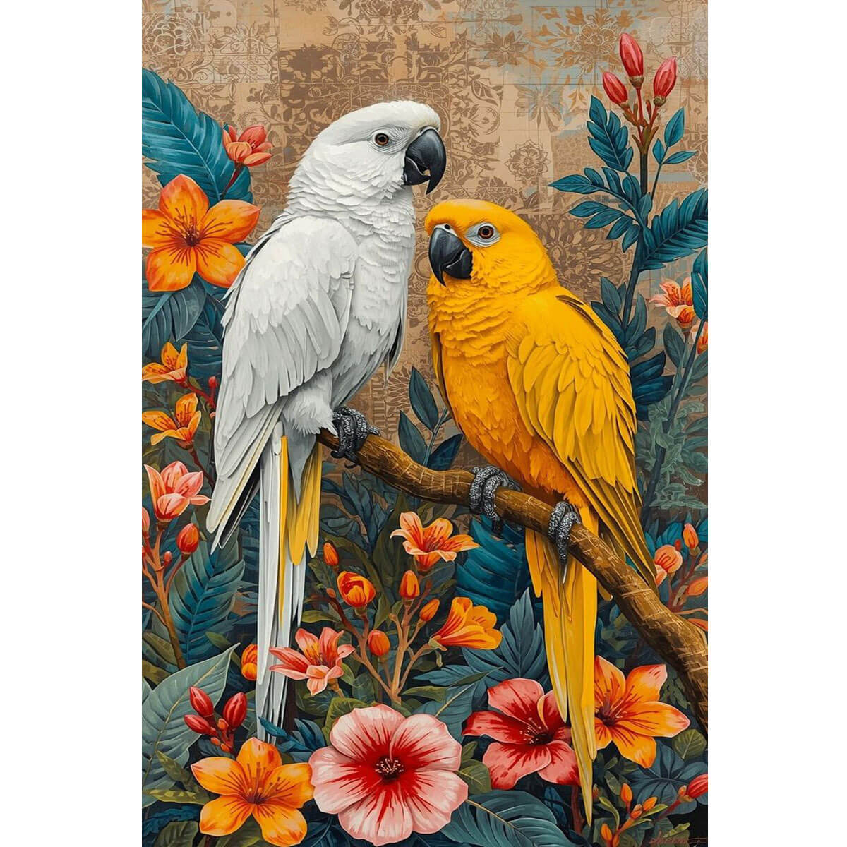 Wooden Jigsaw Puzzle 1000 Piece - Two Parrots