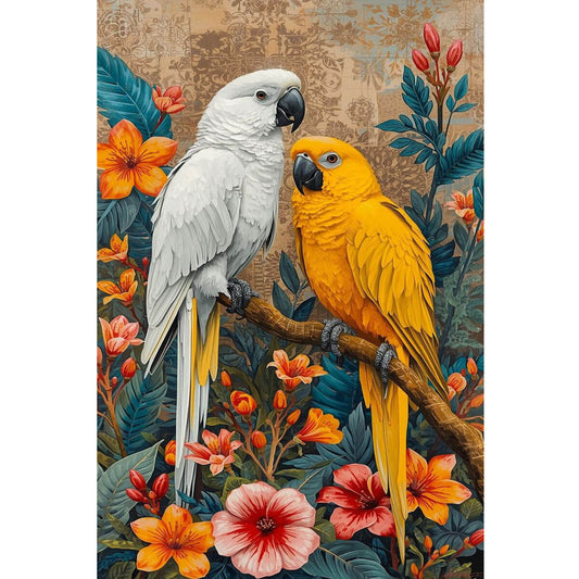 Wooden Jigsaw Puzzle 1000 Piece - Two Parrots