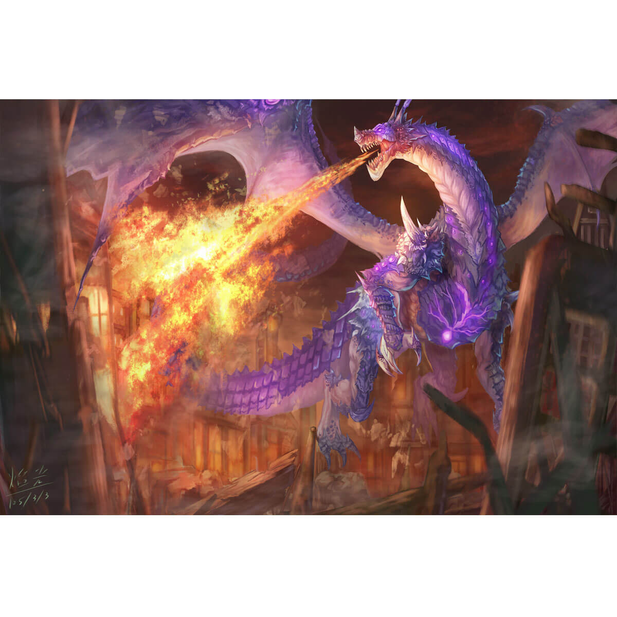 Wooden Jigsaw Puzzle 1000 Piece - Violet Fire