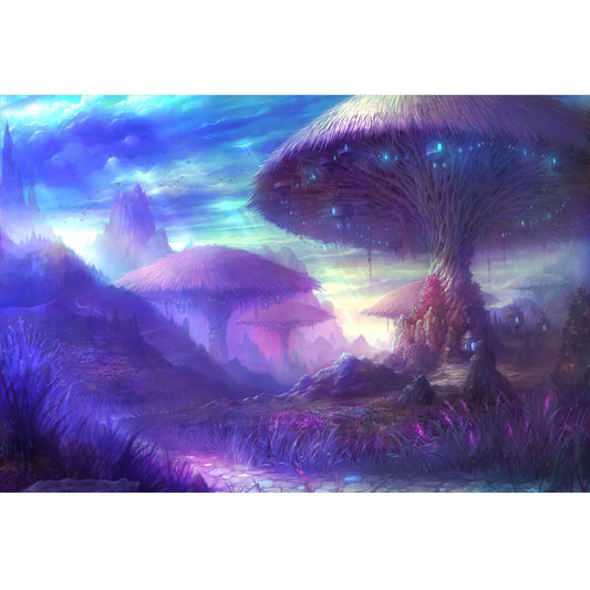 Wooden Jigsaw Puzzle 1000 Piece - Violet Fungi