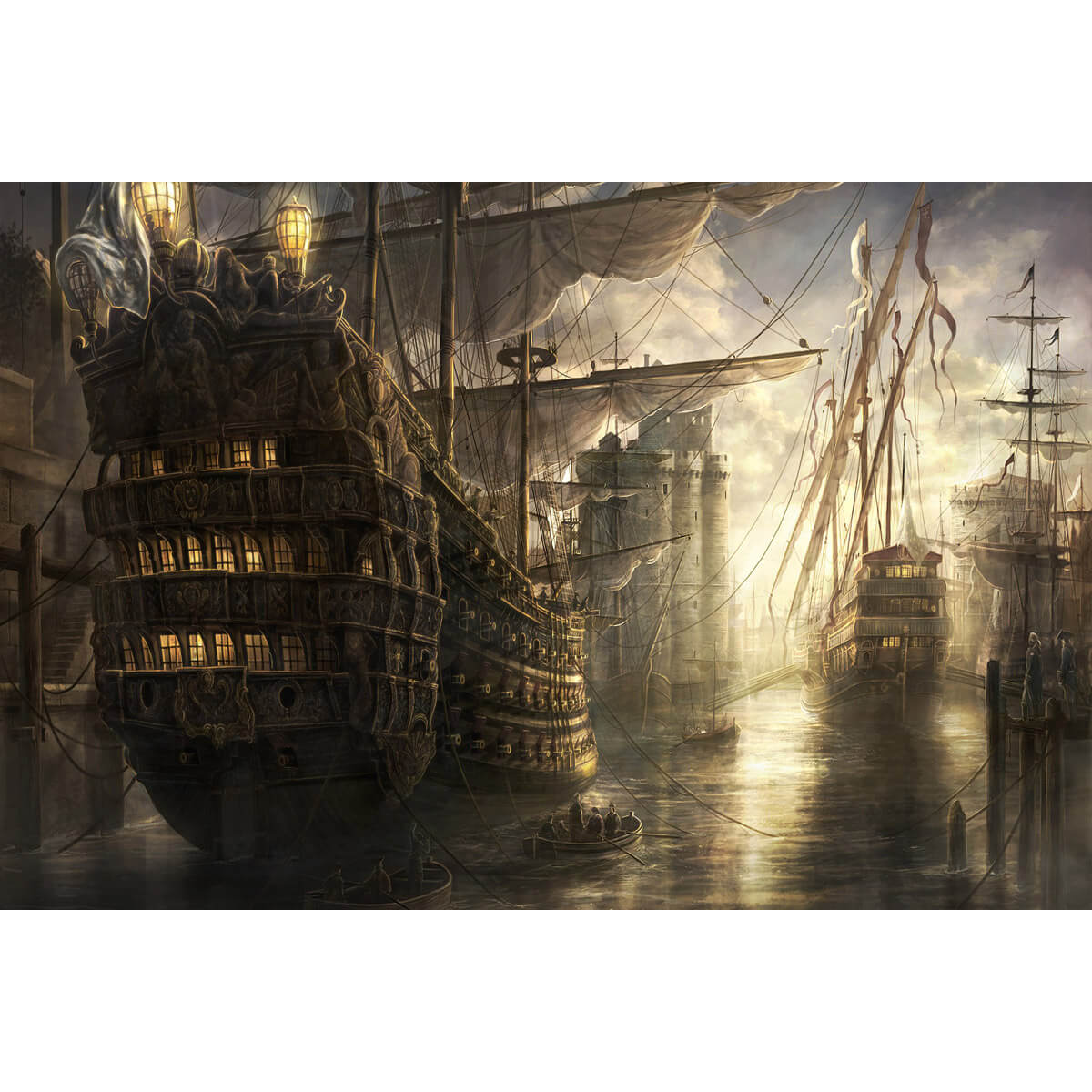 Wooden Jigsaw Puzzle 1000 Piece - War Ship