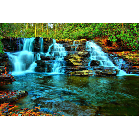 1000-Piece Premium Wooden Jigsaw Puzzle for Adults – Waterfall Forest Escape | Artisan Crafted, Whimsical Shapes & Unique Designs, Best Relaxation Gift