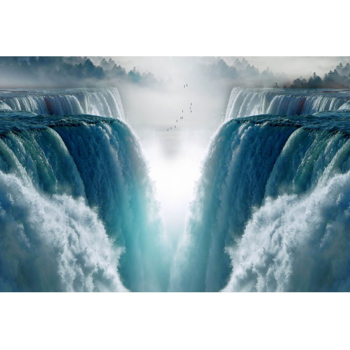 Wooden Jigsaw Puzzle 1000 Piece - Waterfalls Fog
