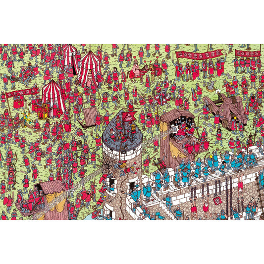Wooden Jigsaw Puzzle 1000 Piece - Where's Wally - Battle of Red vs Blue