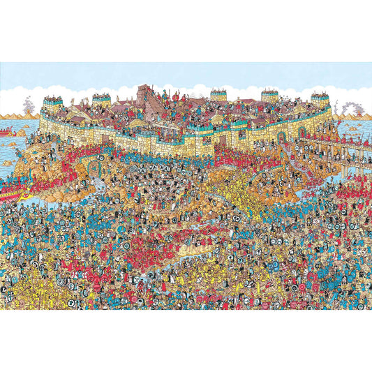 Wooden Jigsaw Puzzle 1000 Piece - Where's Wally - The Siege