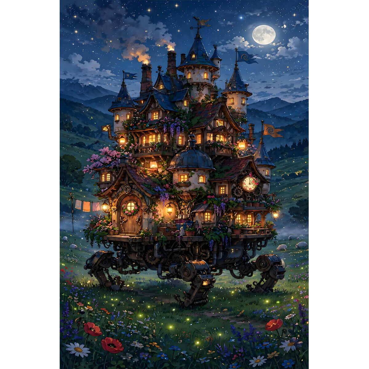 1000-Piece Premium Wooden Jigsaw Puzzle for Adults – Whimsical Castle Wander | Artisan Crafted, Whimsical Shapes & Unique Designs, Best Relaxation Gift