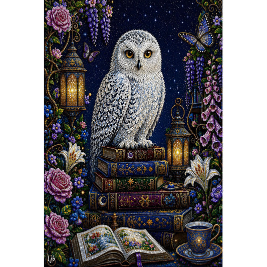 1000-Piece Premium Wooden Jigsaw Puzzle for Adults – Wise Owl's Night | Artisan Crafted, Whimsical Shapes & Unique Designs, Best Relaxation Gift