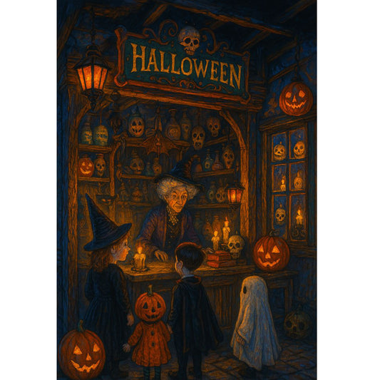 1000-Piece Premium Wooden Jigsaw Puzzle for Adults – Witch Shop | Artisan Crafted, Whimsical Shapes & Unique Designs, Best Relaxation Gift